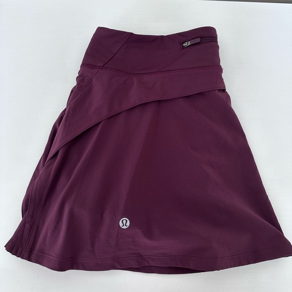 Lululemon Dark Adobe Play Off The Pleats Skirt - Picture 9 of 9
